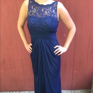 David’s Bridal Long Mesh Dress